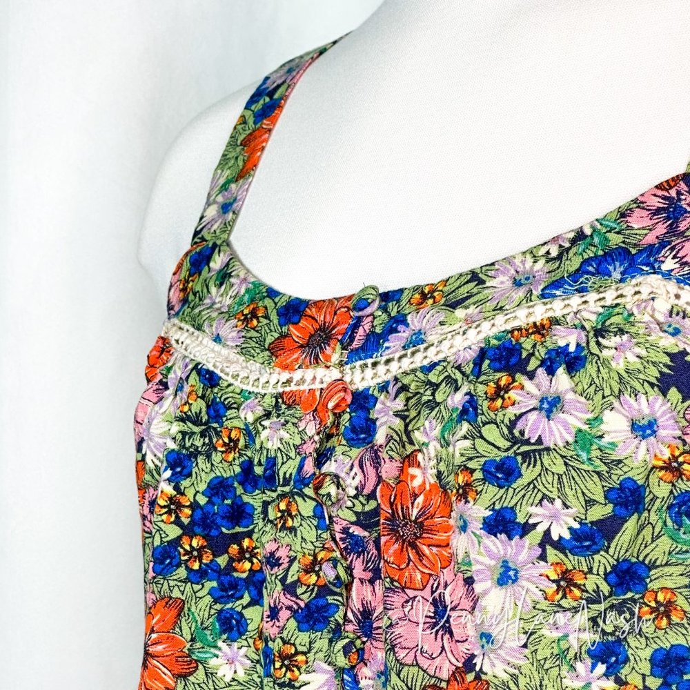Anthropologie Abel The Label Floral Tiered Trapeze Dress - Picture 6 of 10